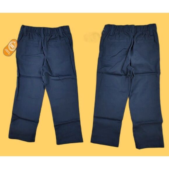 2 Wonder Nation Pants Boys 4T Toddler Navy Blue Flat Front School Uniform Bundle - Picture 3 of 13
